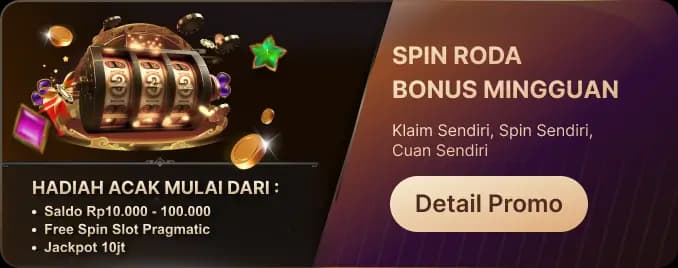 LUCKYSPIN!! RODA BONUS MINGGUAN